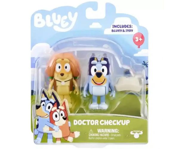 Bluey: Dupla karakter figura csomag - Orvos