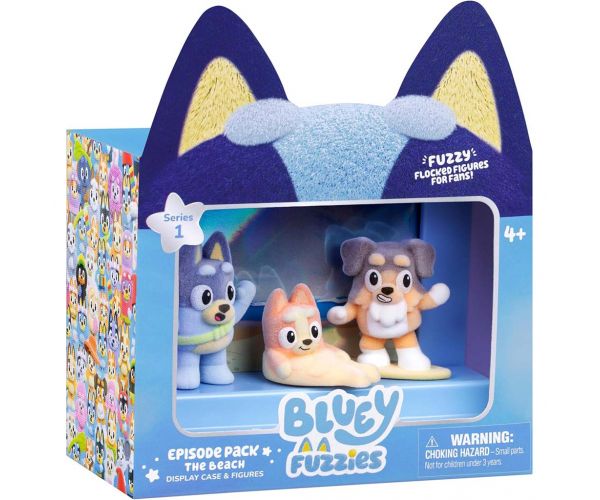 Bluey Fuzzies Epizód 3db-os szett - A strand