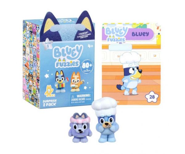 Bluey Fuzzies paket iznenađenja s dvije figurice