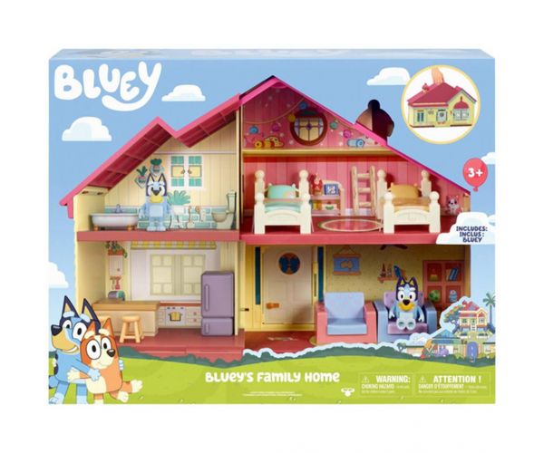Bluey: Igračka set obiteljske kuće s figuricom Blueyja