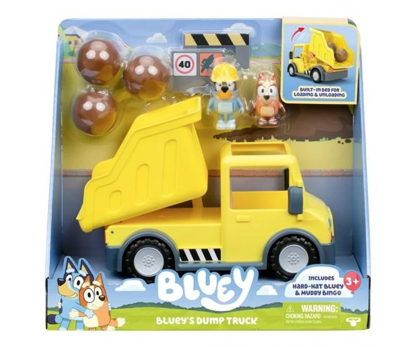 Bluey: Igračka set s kiperskim kamionom i figuricama