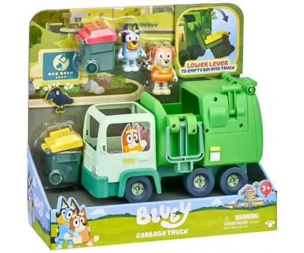 Bluey: Szemetes autó játékszett Bluey és Honey figurával