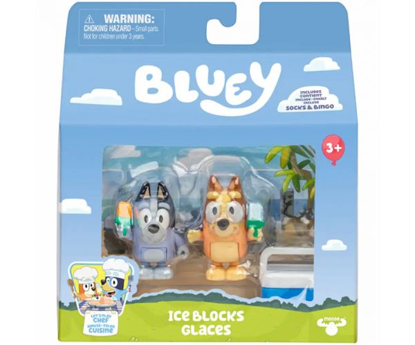 Bluey: Dupla karakter figura csomag - Jégkrém