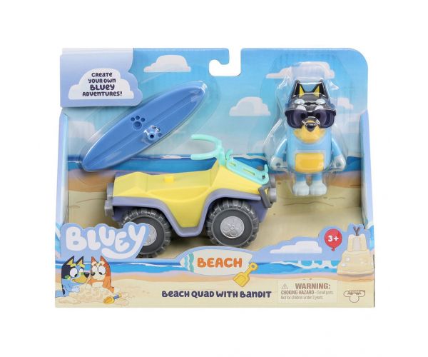 Bluey: Set igračaka na plaži s figuricom Bandita
