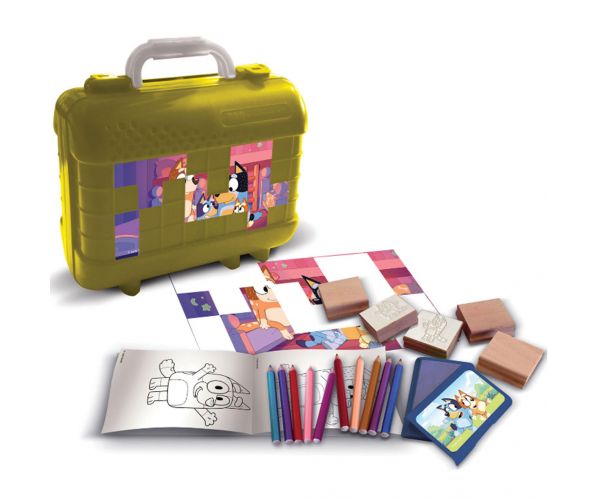 Bluey kreativni set za pečate u koferu - Multiprint