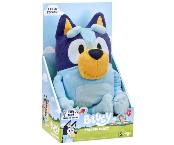 Bluey plišana figura koja govori, 33 cm