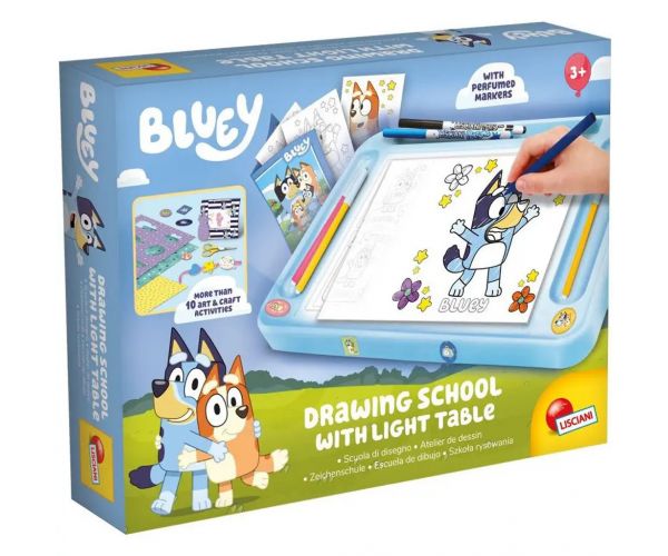 Bluey Rajziskola szett világító rajztáblával – Lisciani