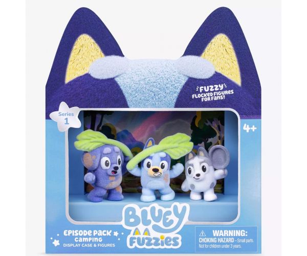 Bluey Fuzzies 3db-os szett - Camping