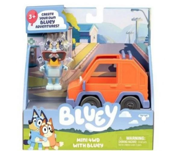 Bluey játékszett - Bluey és 4x4 -es autója