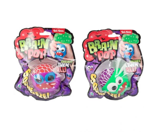 Brain Pop szörnyecskés anti stressz labda többféle változatban 1db