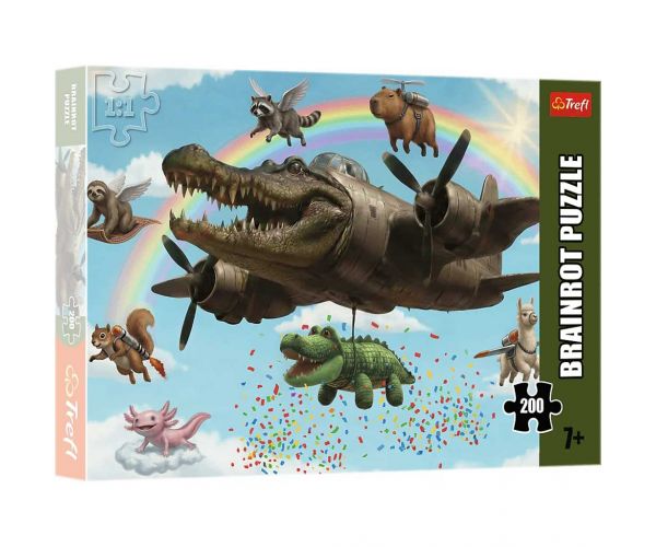 Brainrot: Bombardino Crocodilo 200db-os puzzle - Trefl