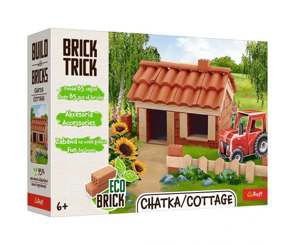Brick Trick téglából építünk: Kunyhó 85 darabos építőjáték - Trefl