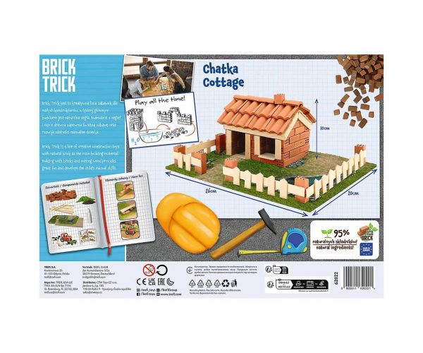 Brick Trick gradimo od cigle: Koliba građevinska igra s 85 dijelova - Trefl