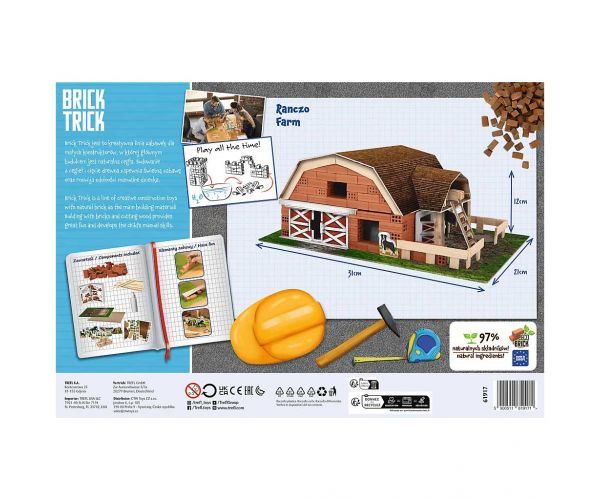 Brick Trick gradimo od ciglica: Farma građevinski set od 130 dijelova - Trefl