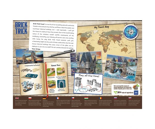 Brick Trick gradimo od ciglica: Tower Bridge građevinski set od 290 dijelova - Trefl