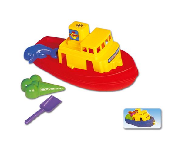 Brod koji plovi, sa formama za pijesak - D-Toys