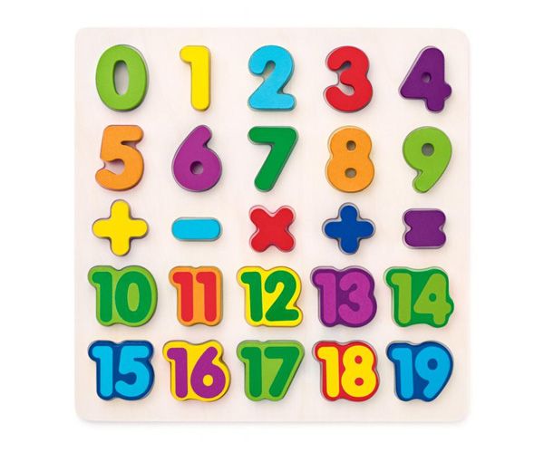 Brojevi drvene puzzle 25kom - Woodyland
