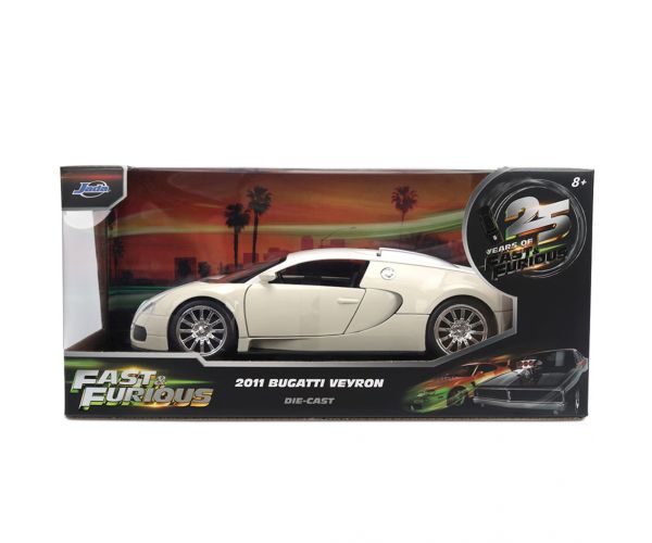 Halálos iramban: 2011 Bugatti Veyron fém autómodell 1/24 - Jada Toys