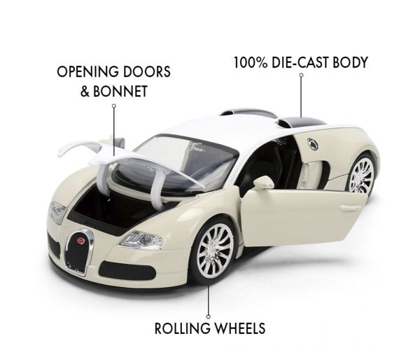 Brzi i žestoki: 2011 Bugatti Veyron metalni automodel 1/24 - Jada Toys