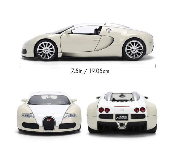 Brzi i žestoki: 2011 Bugatti Veyron metalni automodel 1/24 - Jada Toys