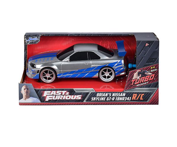 Brzi i žestoki: RC Brian's Nissan Skyline GT-R (BNR35) automobil na daljinsko upravljanje 1/24 - Simba Toys