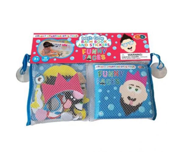 Buddy & Barney Színváltós fürdőkönyv és matricák - Vicces arcok