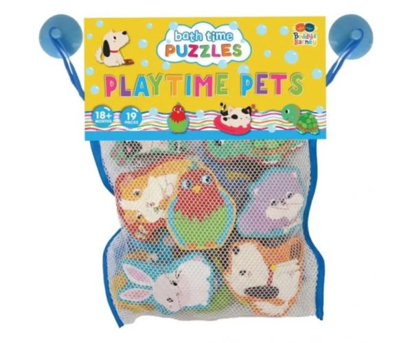 Buddy & Barney Fürdőjáték puzzle - Játékos kisállatok