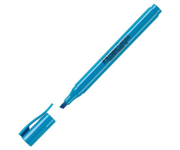 Faber-Castell: Super-floures plavi textmarker 38