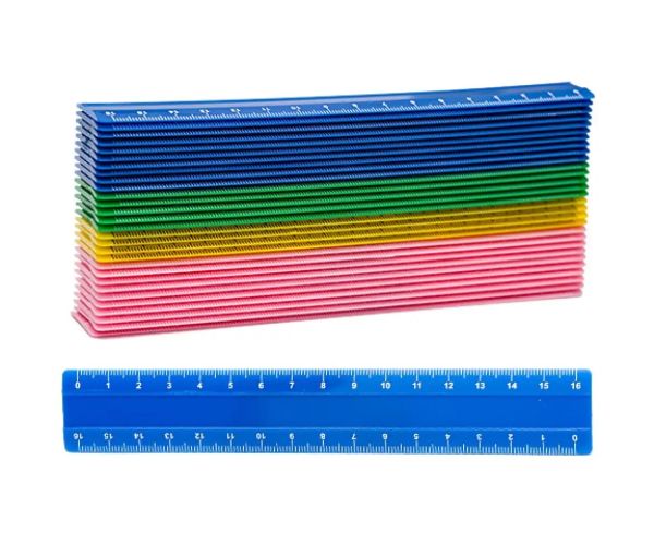 Nebulo: Plastična ravnala u više boja 16cm