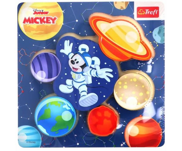 Disney Mickey miš u svemiru drvena slagalica s oblikom - Trefl