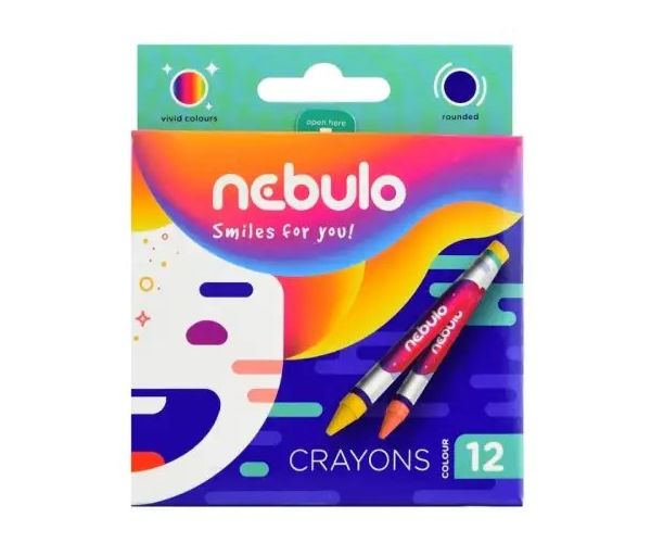 Nebulo: Set šarenih voštanica 12 kom.