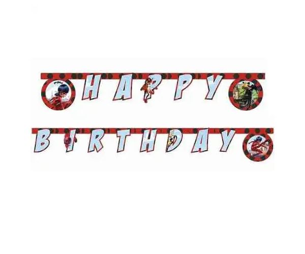 Miraculous Happy Birthday natpis 230cm