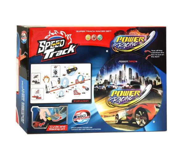 Speed ​​​​Track 20 trkaćih staza s petljom i vučnim automobilom 1/64