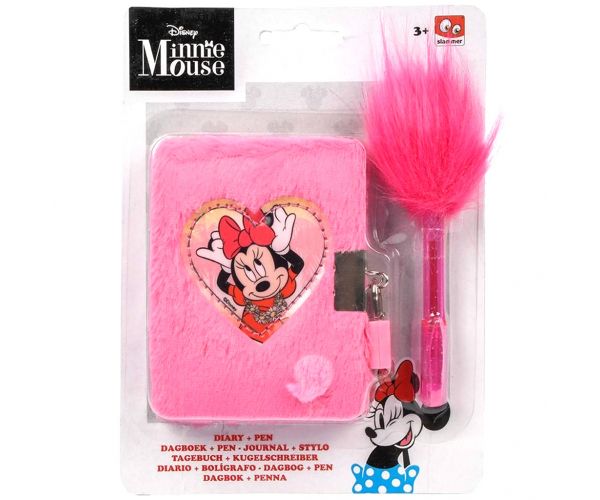 Canenco: Minnie Miš tajni plišani dnevnik s lokotom i UV lampom