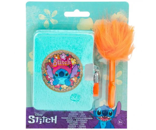 Canenco: Stitch plišana bilježnica s pahuljastom olovkom