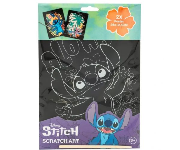 Canenco: Stitch képkarc poszter, 29x15 cm, 2 db-os