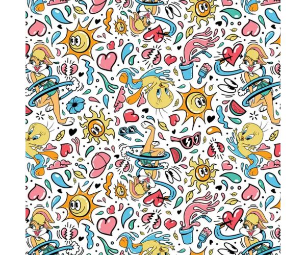 Cardex: Bugs Bunny és Tapsi Hapsi exkluzív csomagolópapír 100x70cm