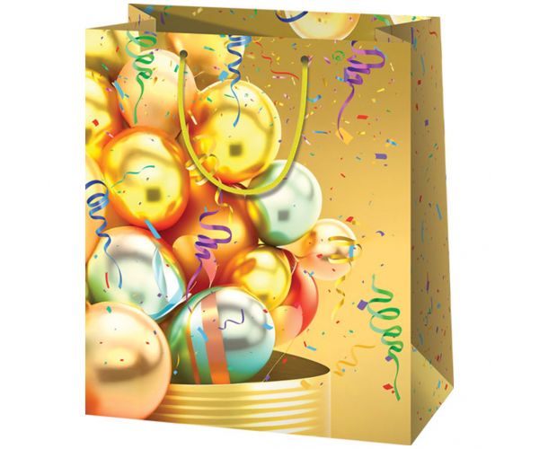 Cardex: Gigantska poklon-vrećica sa žutim balonom, dimenzije 40,6x20x3x55,8 cm