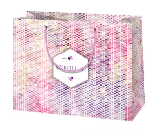 Cardex: "Szeretettel!" közepes ajándéktáska 17x10x23cm