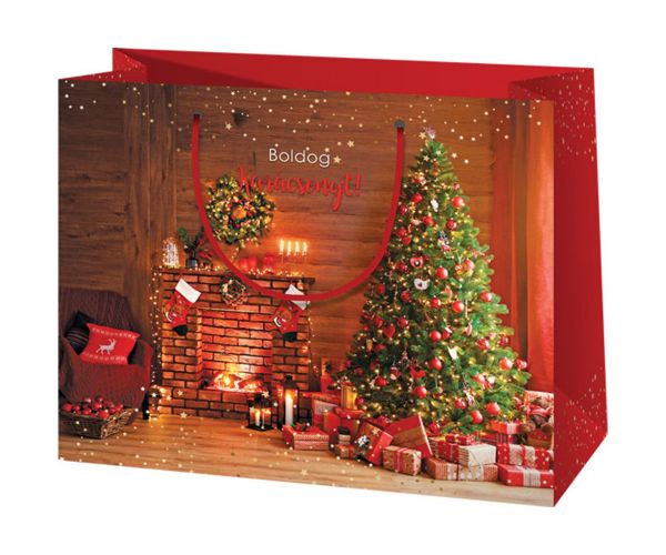 Cardex: Boldog Karácsonyt! ajándéktáska 26x13x33cm