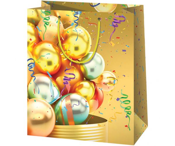 Cardex: Velika poklon vrećica sa žutim balonom, 33x15x44,5 cm