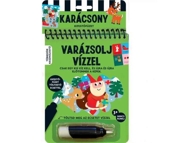 Varázsolj vízzel kifestőfüzet - Karácsony