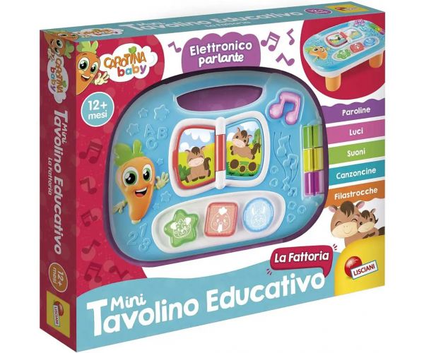 Carotina baby: Készségfejlesztő játszóasztal - Farm - Lisciani