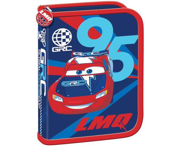 Cars plavo-crvena preklopna pernica 20,5cmx13,5cmx3,5cm