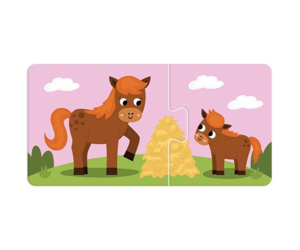 Luna: Moj prvi puzzle – Mame životinje i njihovi mališani 10x2 komada razvojni puzzle