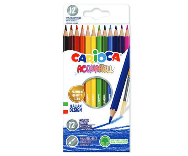 Carioca: Acquarell drvene bojice 12kom