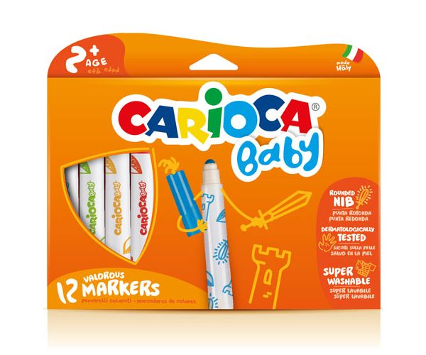 Carioca: Baby flomasteri u boji, mogu se oprati 12 kom