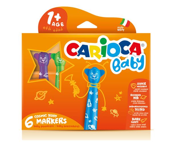 Carioca: Baby flomasteri u boji na medvjeda, mogu se oprati