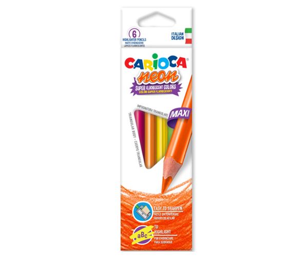 Carioca: Neon Maxi bojice 6kom