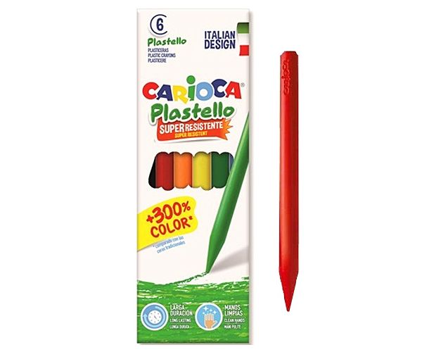Carioca: Plastello set masnih bojica 6kom